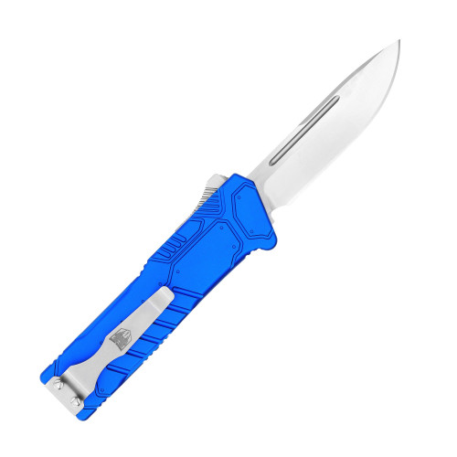 CobraTec Special Forces OTF - 3.25" D2 Drop Point Blade, Blue Anodized Aluminum Handles CobraTec Special Forces OTF - 3.25" D2 Drop Point Blade, Blue Anodized Aluminum Handles