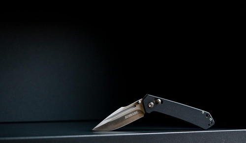 Schrade Delta Class Divergent Folding Knife - 3.13" AUS-8 Satin Harpoon Point, Black G10 Handles - 1136032 Schrade Delta Class Divergent Folding Knife - 3.13" AUS-8 Satin Harpoon Point, Black G10 Handles - 1136032
