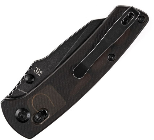 Kansept Knives Main Street Folding Knife - 3.5" 154CM Wharncliffe Black Stonewashed Blade, Brown Semi-Transparent Acrylic Handled, Crossbar Lock - T1015V8 Kansept Knives Main Street Folding Knife - 3.5" 154CM Wharncliffe Black Stonewashed Blade, Brown Semi-Transparent Acrylic Handled, Crossbar Lock - T1015V8