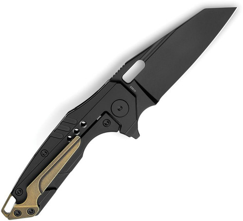 Bestech Knives Nyxie 3 Frame Lock Flipper Knife - 2.99" S35VN Black DLC Reverse Tanto Blade, Marbled Carbon Fiber and Black Titanium Handles - BT2308D Bestech Knives Nyxie 3 Frame Lock Flipper Knife - 2.99" S35VN Black DLC Reverse Tanto Blade, Marbled Carbon Fiber and Black Titanium Handles - BT2308D