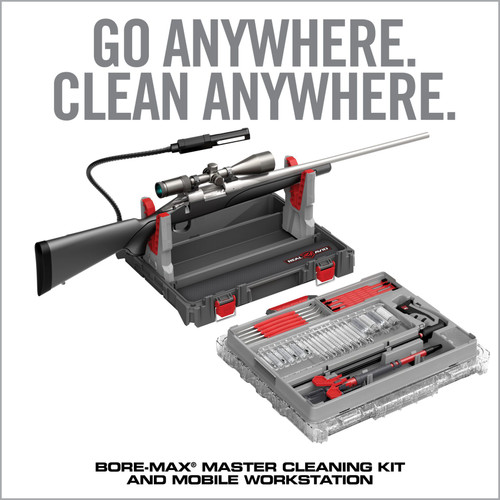 Real Avid Bore Max Master Cleaning Kit and Mobile Work Station - Compatible with .22 Cal-12 Gauge Real Avid Bore Max Master Cleaning Kit and Mobile Work Station - Compatible with .22 Cal-12 Gauge