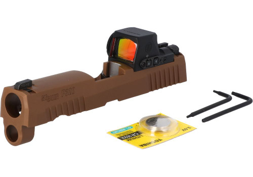 Sig Sauer P320 X-COMPACT SLIDE ASSEMBLY, 3.9 IN, ROMEO-X PRO - Coyote Brown Sig Sauer P320 X-COMPACT SLIDE ASSEMBLY, 3.9 IN, ROMEO-X PRO - Coyote Brown