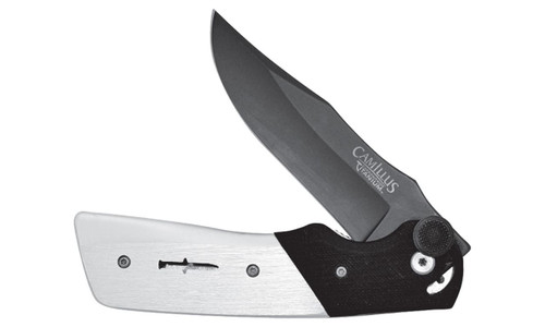 Camillus Cuda Bolt Folding Knife - 3.75" AUS-8 Plain Blade, G10 and Aluminum Handles, Liner Lock - 19080 Camillus Cuda Bolt Folding Knife - 3.75" AUS-8 Plain Blade, G10 and Aluminum Handles, Liner Lock - 19080