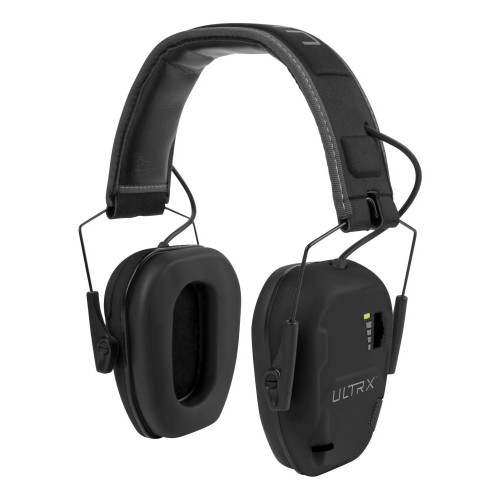 Allen ULTRX Bionic Electronic Earmuff - NRR 22dB, Rubberized Protective Coating, Midnight Gray