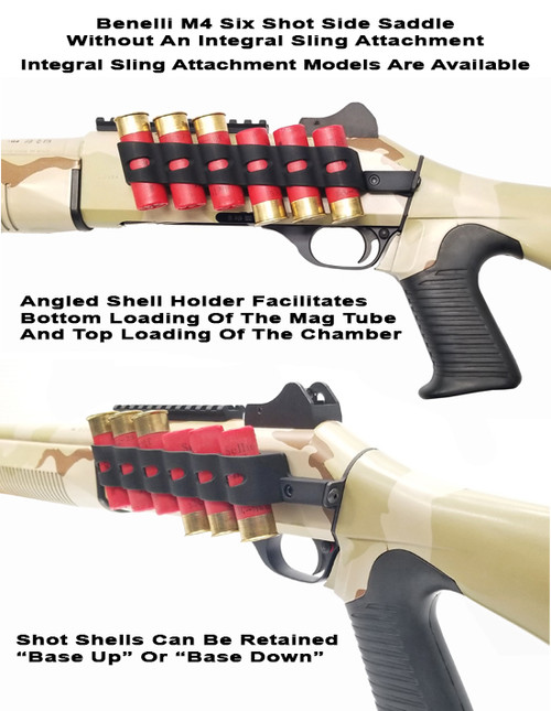 GG&G Inc Benelli M4 Side Saddle - Fits Benelli M4, Anodized Black GG&G Inc Benelli M4 Side Saddle - Fits Benelli M4, Anodized Black
