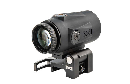 Meprolight MMX4 4X Magnifier - Flip To Side QD Mount, Fits Picatinny, Black Meprolight MMX4 4X Magnifier - Flip To Side QD Mount, Fits Picatinny, Black