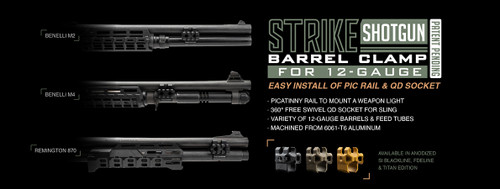 Strike Industries Shotgun Barrel Clamp for 12-Gauge - Titan Gold Strike Industries Shotgun Barrel Clamp for 12-Gauge - Titan Gold