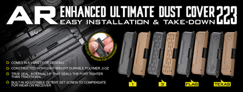Strike Industries Ultimate Dust Cover for .223/5.56 - TEXAS EDITION, Black Strike Industries Ultimate Dust Cover for .223/5.56 - TEXAS EDITION, Black