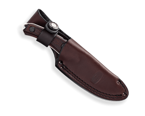 Buck 662 Alpha Scout Pro Fixed Blade Knife - 2.875" S35VN Satin Drop Point, Walnut Dymalux Handles, Leather Sheath - 13464 Buck 662 Alpha Scout Pro Fixed Blade Knife - 2.875" S35VN Satin Drop Point, Walnut Dymalux Handles, Leather Sheath - 13464