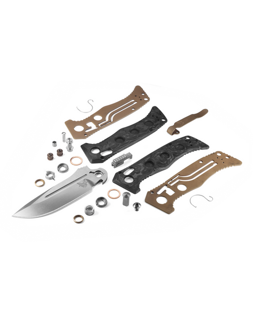 Benchmade 2730-03 Mini Adamas AUTO Folding Knife - 3.25" CPM-MagnaCut Satin Plain Blade, Marbled Carbon Fiber Handles, Reversible Clip Benchmade 2730-03 Mini Adamas AUTO Folding Knife - 3.25" CPM-MagnaCut Satin Plain Blade, Marbled Carbon Fiber Handles, Reversible Clip