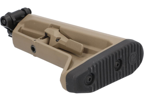 Sig Sauer Low Profile Folding Stock Assembly w/ Magpul SL-K Stock - Side Folding, Fits MCX/MPX, Low Profile Tube, 1913 Interface, FDE Sig Sauer Low Profile Folding Stock Assembly w/ Magpul SL-K Stock - Side Folding, Fits MCX/MPX, Low Profile Tube, 1913 Interface, FDE
