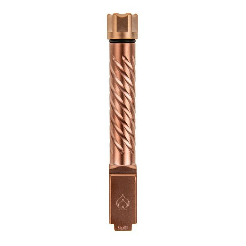 Ballistic Advantage Premium Series Glock 19 9MM 4.5" Threaded Barrel - 1/2x28, Spiral Fluting, For Glock 19 Gen 3-5, Copper PVD Finish Ballistic Advantage Premium Series Glock 19 9MM 4.5" Threaded Barrel - 1/2x28, Spiral Fluting, For Glock 19 Gen 3-5, Copper PVD Finish