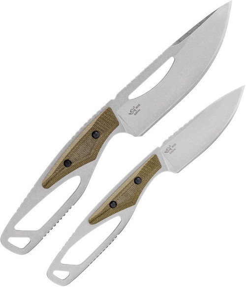 Buck 631GRSVP PakLite Pro Field Kit - S35VN Blade Steel, OD Green Micarta Handles - 13820 Buck 631GRSVP PakLite Pro Field Kit - S35VN Blade Steel, OD Green Micarta Handles - 13820