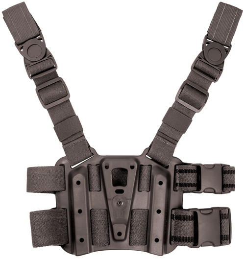 Blackhawk 432000PBK Tactical Holster Platform Black Carbon Fiber Leg Mount Fits Blackhawk Concealment/Duty Holsters