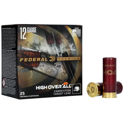 Federal Premium High Over All Competition Target Load 12 Gauge 2.75" 3.25 Dram #7.5 24 Grams Lead - 25 Round Box