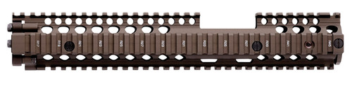 Daniel Defense 0100408030 M4A1 FSP RIS II Handguard 12.25" 2-Piece, Free-Floating Style Made of 6061-T6 Aluminum with Flat Dark Earth Anodized Finish & Picatinny Rail for AR-15