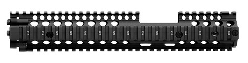 Daniel Defense 0100408030006 M4A1 FSP RIS II Handguard 12.25" 2-Piece, Free-Floating Style Made of 6061-T6 Aluminum with Black Anodized Finish & Picatinny Rail for AR-15
