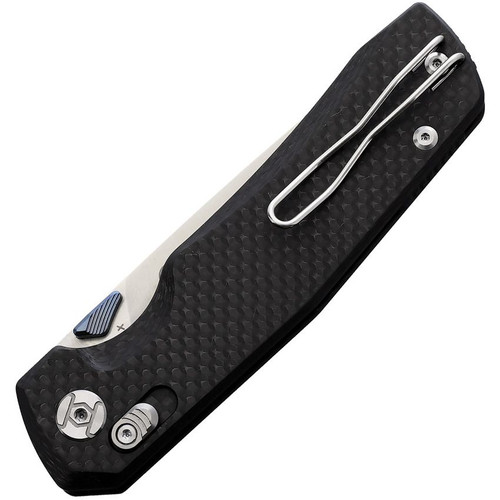 Kunwu Knives X-TAO XT Lock Folding Knife - 3.5" ELMAX Steel Satin Drop Point Blade, Carbon Fiber Handles, Deep Carry Wire Pockey Clip - X703F Kunwu Knives X-TAO XT Lock Folding Knife - 3.5" ELMAX Steel Satin Drop Point Blade, Carbon Fiber Handles, Deep Carry Wire Pockey Clip - X703F