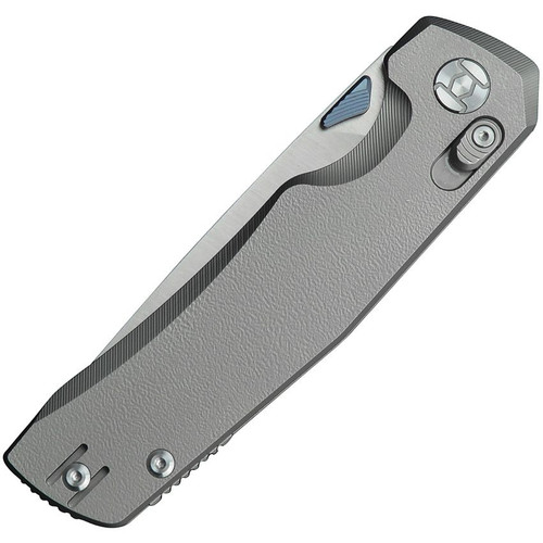 Kunwu Knives X-TAO XT Lock Folding Knife - 3.5" ELMAX Steel Satin Drop Point Blade, Gray Titanium Handles, Deep Carry Wire Pockey Clip - X703T Kunwu Knives X-TAO XT Lock Folding Knife - 3.5" ELMAX Steel Satin Drop Point Blade, Gray Titanium Handles, Deep Carry Wire Pockey Clip - X703T
