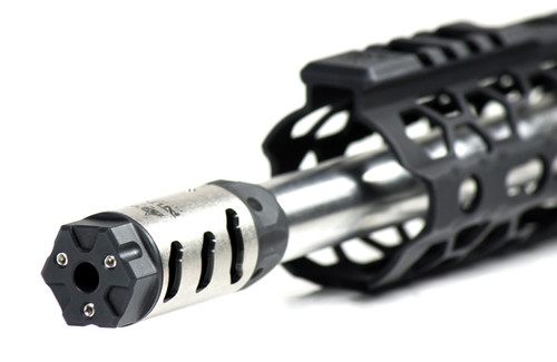 Odin Works Atlas 5 Muzzle Brake - .223/5.56NATO, 1/2-28 Threaded, Stainless Steel Odin Works Atlas 5 Muzzle Brake - .223/5.56NATO, 1/2-28 Threaded, Stainless Steel