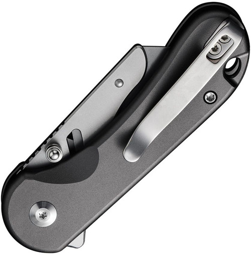 CIVIVI Knives Elementum Utility Button Lock Flipper Knife - 2.26" 6Cr Replaceable Utility Blade, Gray Aluminum Handles, Reversible Clip - C23039B-4 CIVIVI Knives Elementum Utility Button Lock Flipper Knife - 2.26" 6Cr Replaceable Utility Blade, Gray Aluminum Handles, Reversible Clip - C23039B-4