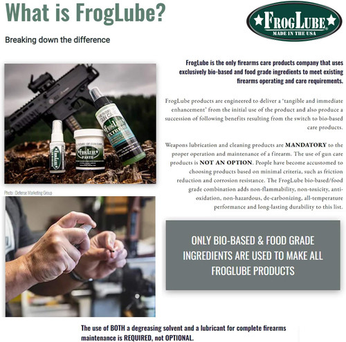 Froglube Extreme 1.5 oz Tube - Cleaner/Lubricant/Preservative, Non-Toxic Froglube Extreme 1.5 oz Tube - Cleaner/Lubricant/Preservative, Non-Toxic