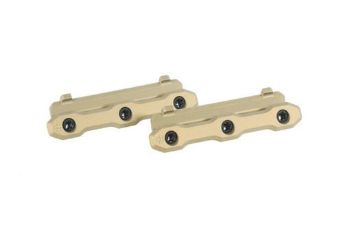 Arisaka Defense MCX Spear 308 Zero Retention Clamp - Fits Sig Sauer MCX, 7.62 Standard Handguard, Anodized Tan Finish Arisaka Defense MCX Spear 308 Zero Retention Clamp - Fits Sig Sauer MCX, 7.62 Standard Handguard, Anodized Tan Finish
