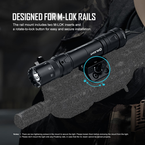 Olight Odin GL Rechargeable Tactical Weapon Light with Green Laser - 1500 Lumens, Black Olight Odin GL Rechargeable Tactical Weapon Light with Green Laser - 1500 Lumens, Black