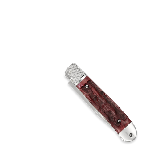 Cobratec Knives Trapper Hidden Release AUTO Folding Knife - 3.125" D2 Blade, Red Bone Scales, Pocket Clip Cobratec Knives Trapper Hidden Release AUTO Folding Knife - 3.125" D2 Blade, Red Bone Scales, Pocket Clip