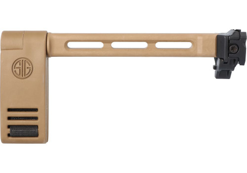 Sig Sauer 8901673 MCX / MPX Folding Pistol Brace - Pivoting Contour Brace, Coyote Brown Sig Sauer 8901673 MCX / MPX Folding Pistol Brace - Pivoting Contour Brace, Coyote Brown