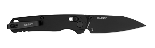 Kershaw 6105BLK USA-Made Bel Air DuraLock KVT Folding Knife - 3" CPM-MagnaCut Black PVD Drop Point Blade,  Black Aluminum Handles, Reversible Deep Carry Clip, AXIS/Crossbar Lock Kershaw 6105BLK USA-Made Bel Air DuraLock KVT Folding Knife - 3" CPM-MagnaCut Black PVD Drop Point Blade,  Black Aluminum Handles, Reversible Deep Carry Clip, AXIS/Crossbar Lock