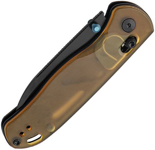 Kizer Cutlery Drop Bear Folding Knife - 2.97" Nitro-V Black Drop Point Blade, PEI (Ultem) Handles, Clutch Lock - V3619A2 Kizer Cutlery Drop Bear Folding Knife - 2.97" Nitro-V Black Drop Point Blade, PEI (Ultem) Handles, Clutch Lock - V3619A2