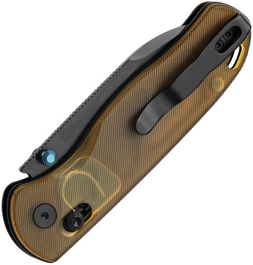 Kizer Cutlery Drop Bear Folding Knife - 2.97" Nitro-V Black Drop Point Blade, PEI (Ultem) Handles, Clutch Lock - V3619A2 Kizer Cutlery Drop Bear Folding Knife - 2.97" Nitro-V Black Drop Point Blade, PEI (Ultem) Handles, Clutch Lock - V3619A2