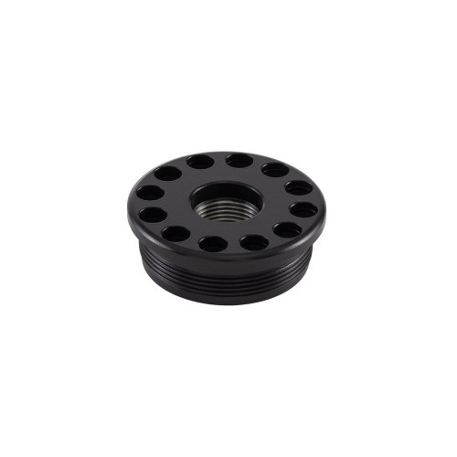 ANECHOIC DTA Suppressor Mount For AnechoX Suppressors - M14X1 LH Thread Pitch, Titanium Construction, Matte Black ANECHOIC DTA Suppressor Mount For AnechoX Suppressors - M14X1 LH Thread Pitch, Titanium Construction, Matte Black