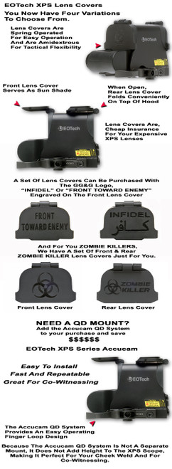 GG&G, Inc. Scopecover - Fits EOTech XPS, Flip Lens Cover