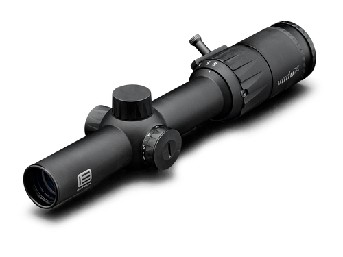 EOTech Vudu X 1-6x24 SFP - 30MM Tube, Second Focal Plane, Illuminated BDI Reticle, Black EOTech Vudu X 1-6x24 SFP - 30MM Tube, Second Focal Plane, Illuminated BDI Reticle, Black