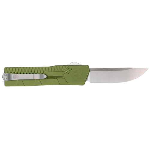 CobraTec Knives Paragon OTF AUTO Knife - VG-10 Drop Point Blade, OD Green Aluminum Handles CobraTec Knives Paragon OTF AUTO Knife - VG-10 Drop Point Blade, OD Green Aluminum Handles