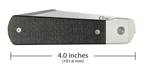 Case Bridgeline Series Longhouse Front Flipper Knife - 2.87" CPM-20CV Clip Point Blade, Black Burlap Micarta Handles with Aluminum Bolsters, Liner Lock - 50910 Case Bridgeline Series Longhouse Front Flipper Knife - 2.87" CPM-20CV Clip Point Blade, Black Burlap Micarta Handles with Aluminum Bolsters, Liner Lock - 50910