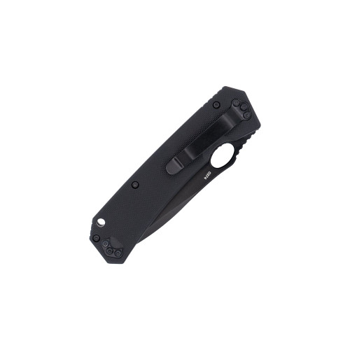 CobraTec Knives Raven Folding Knife - 3.25" D2 Black Drop Point Blade , Black G10 Handles, Liner Lock CobraTec Knives Raven Folding Knife - 3.25" D2 Black Drop Point Blade , Black G10 Handles, Liner Lock