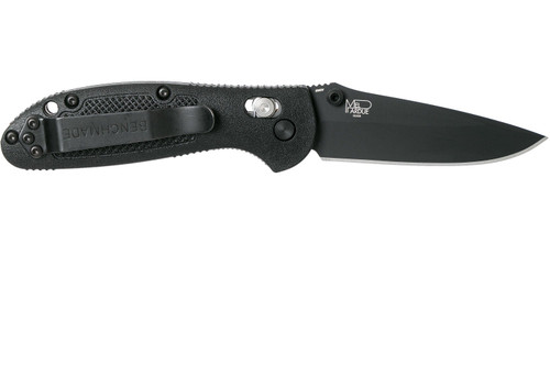 Benchmade Mini Griptilian AXIS Lock Folding Knife - 2.91" S30V Black Drop Point Blade, Black Noryl GTX Handles - 556BK-S30V