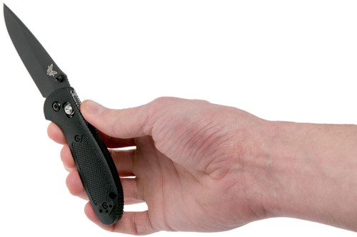 Benchmade Mini Griptilian AXIS Lock Folding Knife - 2.91" S30V Black Drop Point Blade, Black Noryl GTX Handles - 556BK-S30V Benchmade Mini Griptilian AXIS Lock Folding Knife - 2.91" S30V Black Drop Point Blade, Black Noryl GTX Handles - 556BK-S30V