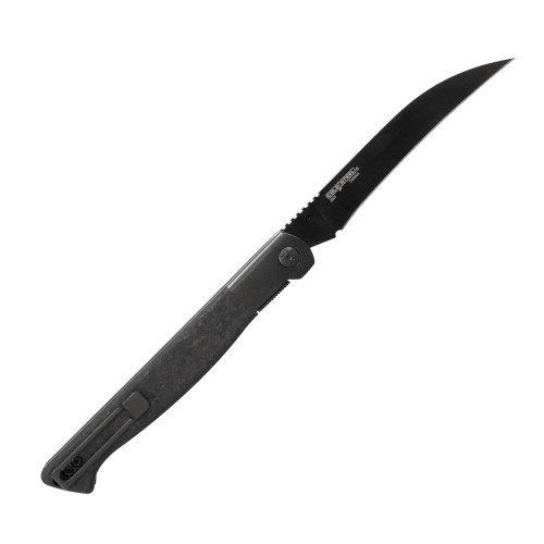 Cold Steel 60 Series Spectre Liner Lock Folding Knife - 3.75" CPM-20CV Black Hawkbill Blade, Forged Carbon Fiber Handles with Titanium Bolsters - CS-FL-39SHB Cold Steel 60 Series Spectre Liner Lock Folding Knife - 3.75" CPM-20CV Black Hawkbill Blade, Forged Carbon Fiber Handles with Titanium Bolsters - CS-FL-39SHB