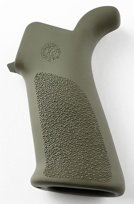 Hogue AR-15 / M16 OverMolded Rubber Beavertail Grip - OD Green