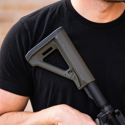 Magpul MOE RL Carbine Stock - Fits AR-15 with Mil-Spec Buffer Tube, OD Green Magpul MOE RL Carbine Stock - Fits AR-15 with Mil-Spec Buffer Tube, OD Green