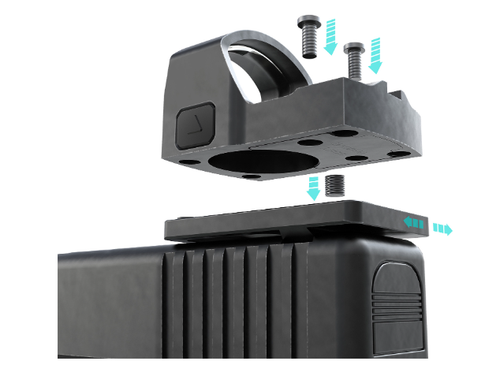 Foxtail Precision Non-MOS Glock Dovetail Adapter Plate - Burris FastFire / Vortex Venom / Docter Pattern Footprint Foxtail Precision Non-MOS Glock Dovetail Adapter Plate - Burris FastFire / Vortex Venom / Docter Pattern Footprint