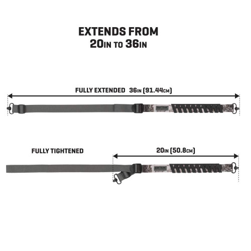 Allen Company Trak Traction Web Sling w/ Swivels - Molded BAKTRAK Pad, Veil Tac Gray Allen Company Trak Traction Web Sling w/ Swivels - Molded BAKTRAK Pad, Veil Tac Gray