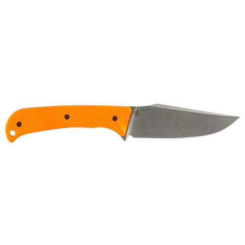 Hogue Extrak XL Fixed Blade Knife - 3.9" CPM-Magnacut Satin Clip Point, Orange G10 Handles, Kydex Sheath - 35850 Hogue Extrak XL Fixed Blade Knife - 3.9" CPM-Magnacut Satin Clip Point, Orange G10 Handles, Kydex Sheath - 35850