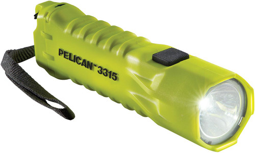 Pelican 3315 Industrial Flashlight - 160 Lumens, High Visibility Yellow