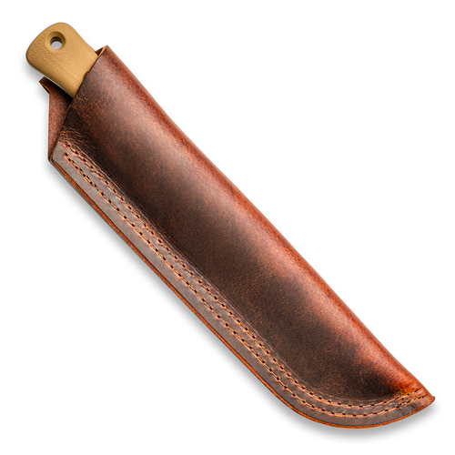 Reiff Knives F6 Leuku Survival Knife - 6" CPM-Magnacut Drop Point Blade, Coyote Tan G10 Handle, Brown Leather Sheath Reiff Knives F6 Leuku Survival Knife - 6" CPM-Magnacut Drop Point Blade, Coyote Tan G10 Handle, Brown Leather Sheath
