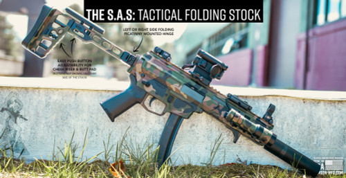 Samson The S.A.S Tactical All Metal Adjustable Folding Stock - Flat Dark Earth Samson The S.A.S Tactical All Metal Adjustable Folding Stock - Flat Dark Earth